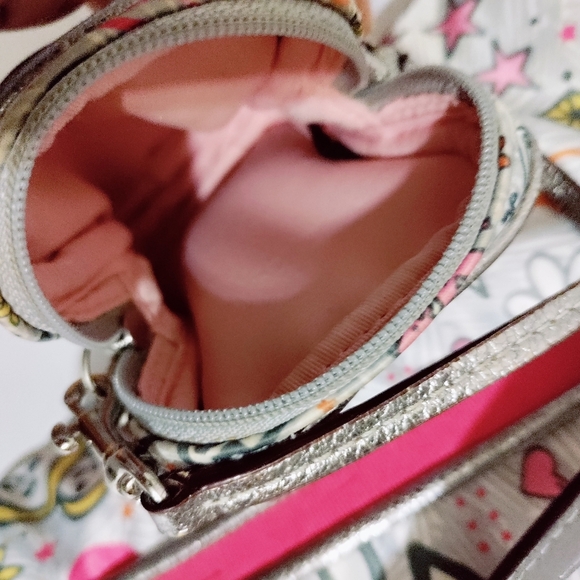 VINTAGE COACH Bandana Graffiti Butterfly Shoulder Tote Bag & Matching Wristlet - Picture 7 of 16